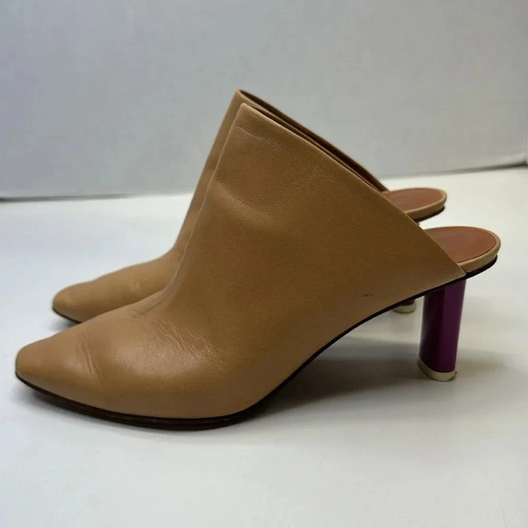 Vetements Demna Gvasalia High Heel Shoe Open Back Heeled Mules Tan Brown Size 36 - Picture 2 of 11